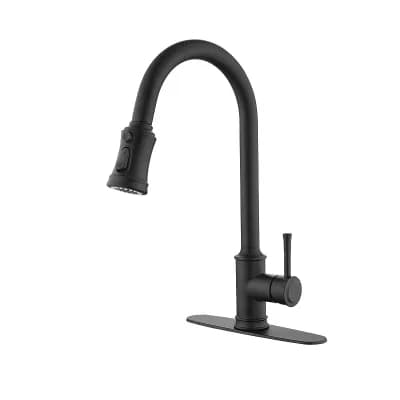 Stainless Steel Kitchen Faucet Pull Down Sprayer High Arc Single Handle