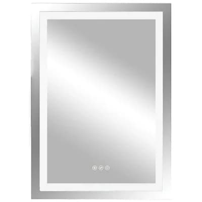LED Bathroom Mirror Anti-Fog with Stepless Dimming and Moisture-Resistant Glass
