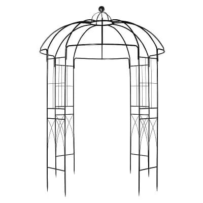 Freestanding Garden Gazebo Arch Trellis Metal Frame for Patio Pathway Entry