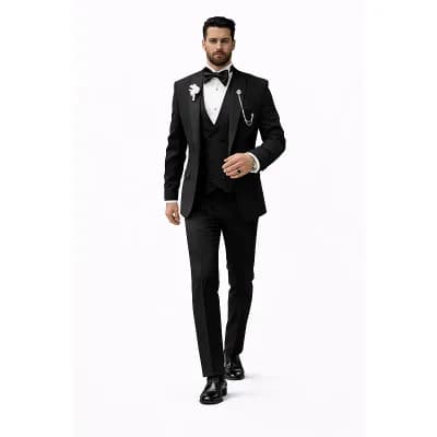 Men Elegant Three Piece Suit