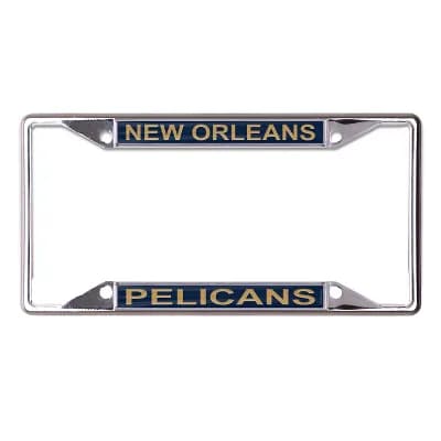 WinCraft New Orleans Pelicans Printed Metal License Plate Frame
