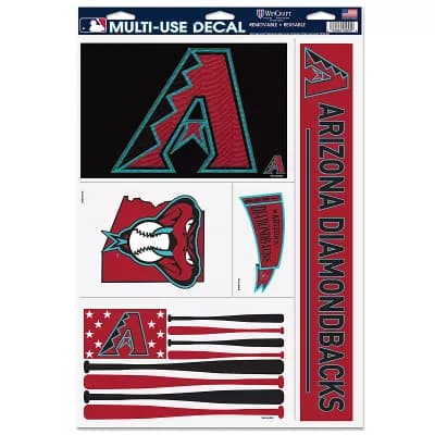 WinCraft Arizona Diamondbacks Primary 11'' x 17'' Multi-Use Decal Sheet