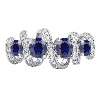 MASTERPIECE Sterling Silver Gemstone Ring