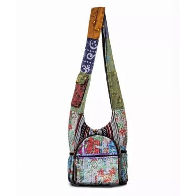 Kathmandu Collection Patchwork Hobo Bag