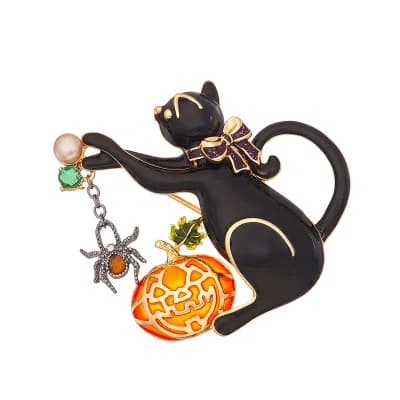 Napier Cat Pumpkin Pin