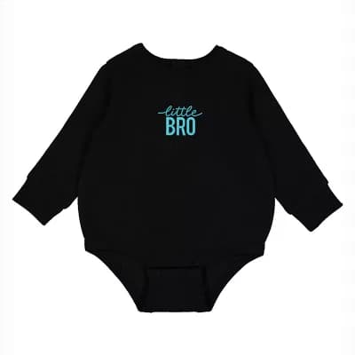 Embroidered Little Bro - Infant Fleece BodySuit
