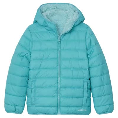 Girls 4-20 Lands' End Reversible Hooded Jacket