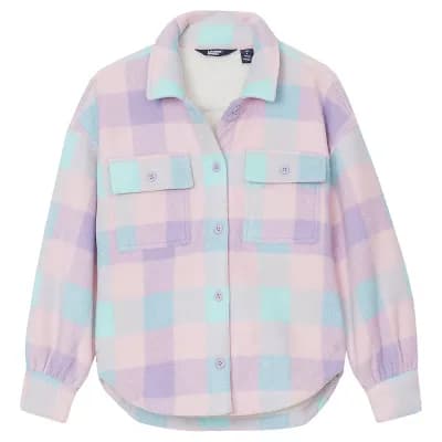 Girls 2-20 Lands' End Boxy Sherpa Shirt Jacket