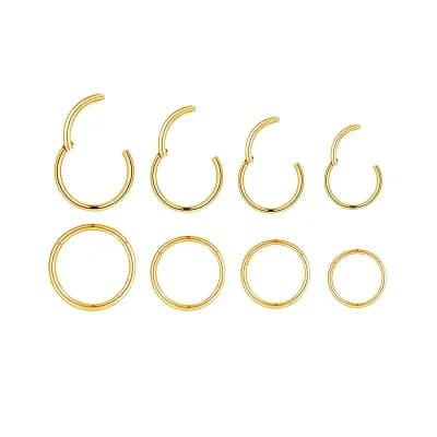 Steel Hinged Piercing Hoops