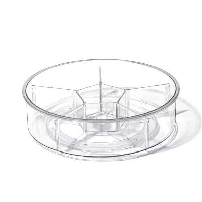 6-Compartment Round Rotating Organizer
