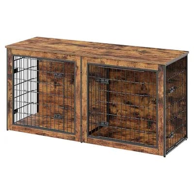 Multi-Functional Dog Crate Furniture with Spacious Interior, Adjustable Feet, Modern Home Design
