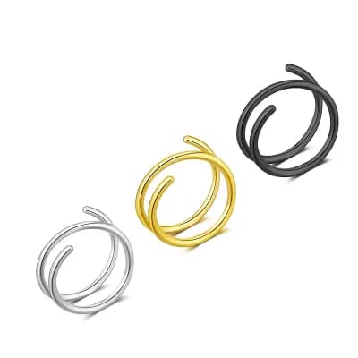 Double Hoop Nose Ring