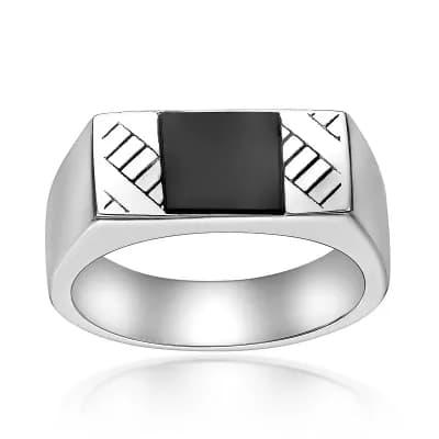 Men's LYNX Onyx Ring