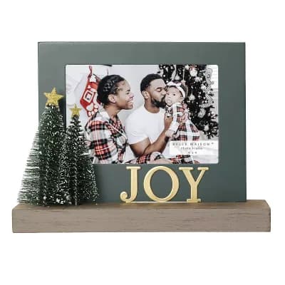 6" x 4" Green Joy Picture Frame Table Decor