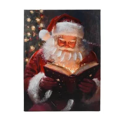 Santa Claus LED Canvas Wall Art