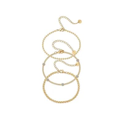 Womens Chain Bracelet Set