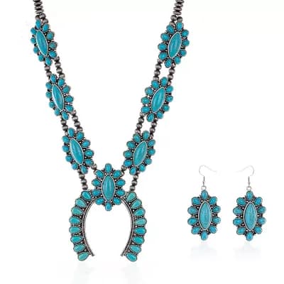 Western Necklace Earring Set
