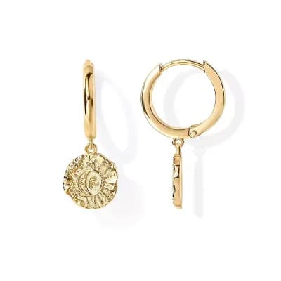 Lightweight Drop Hoop Earrings