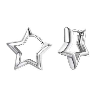 Shape Huggie Hoop Earrings