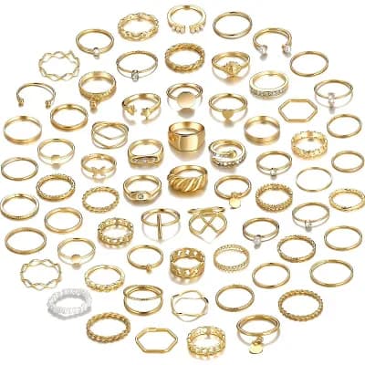 Crystal Stackable Rings