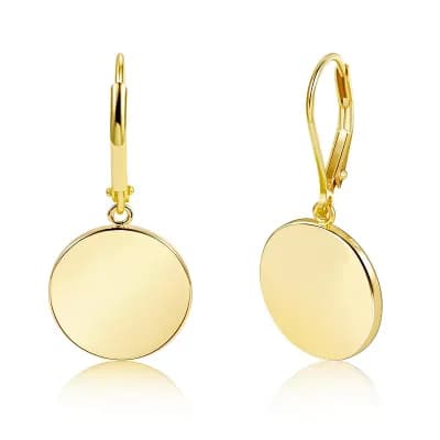 Flat Dangle Earrings