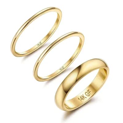 Women Stackable Rings Set