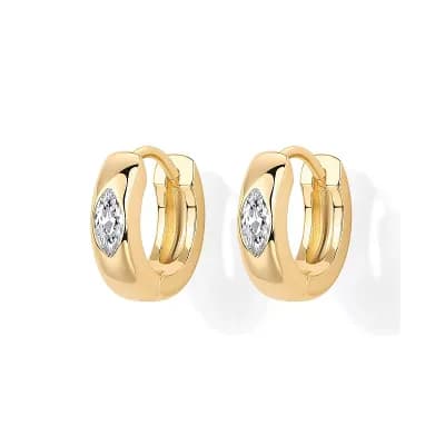 Snake Style Huggie Earrings