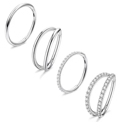 Double Hoop Piercing Set