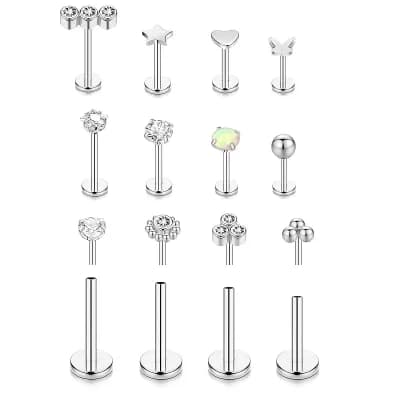 Surgical Steel Stud Earring Set