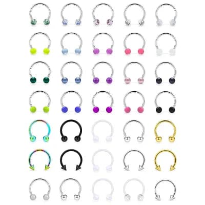 35 pc Septum Ring Set