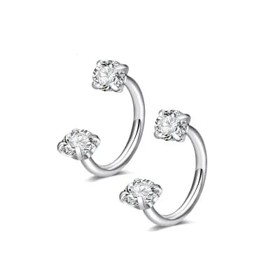 L Shape Nose Stud Pack 20G