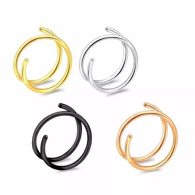 Thin Nose Piercing Jewelry Set