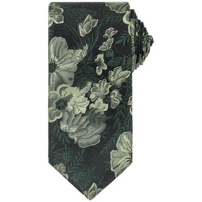 Men's Floral Ties Self-Tie Neck Flower Pattern Classic Neckties for Formal Elegant