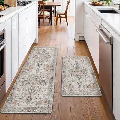 GENIMO 2 pc Kitchen Runner Set , Non-Slip, Washable, Waterproof
