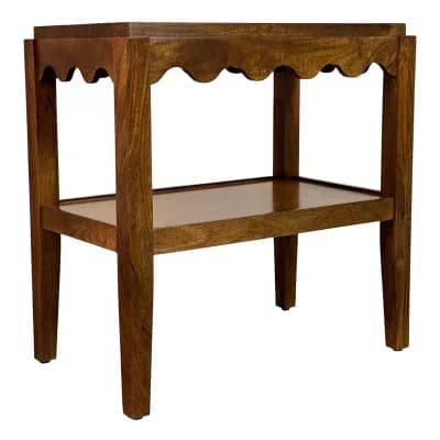 Carolina Chair & Table Scallop Transitional End Table