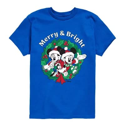 Boys 8-20 Disney's Mickey & Friends "Merry & Bright" Short Sleeve Graphic Tee