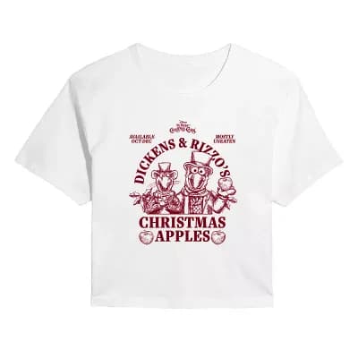 Juniors' Disney's The Muppet Christmas Carol Cropped Tee