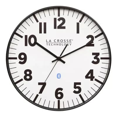 La Crosse Technology 14.2-Inch Bluetooth Analog Quartz Wall Clock
