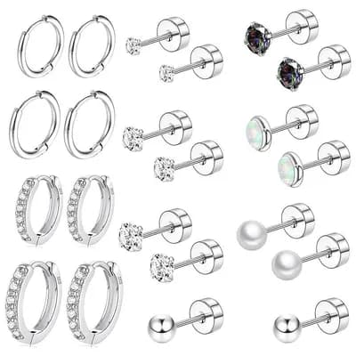 Cartilage Hoop Stud Set