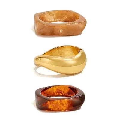 Chunky Resin Cuff Bangles
