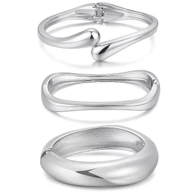 Chunky Bangle Bracelet Set