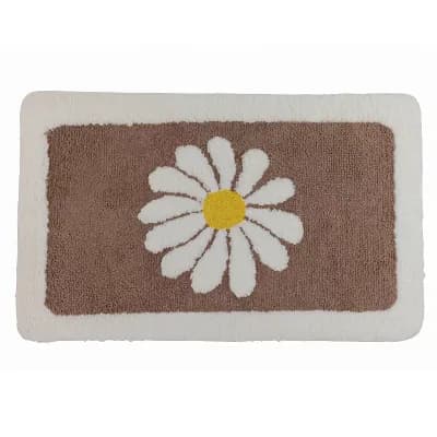 Aesthetic Bathroom Rug Ultra Soft Absorbent Shaggy Bath Mat Non Slip Printed Microfiber Plush Carpet