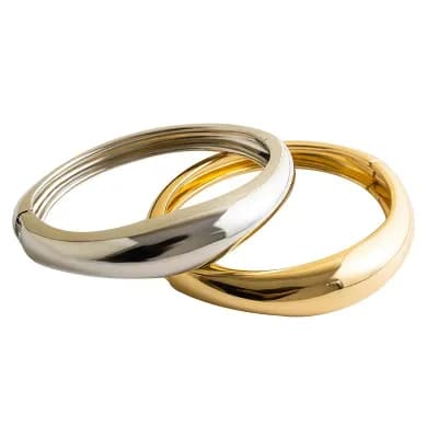 Minimal Chunky Bangles