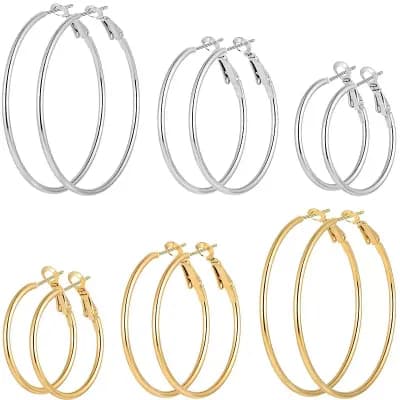 Lightweight Hoop Earrings
