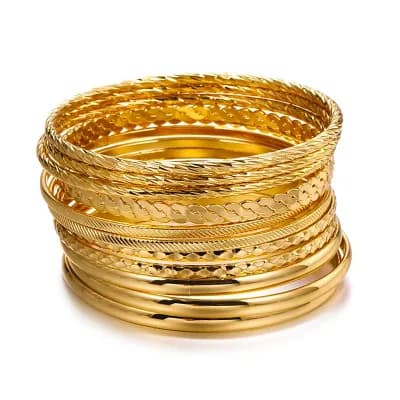 Stackable Bangle Bracelet Set