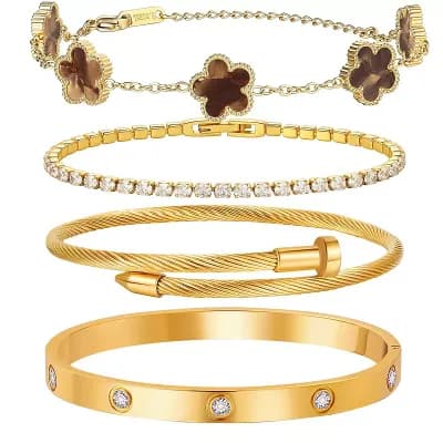 Love Bangle Bracelet Set