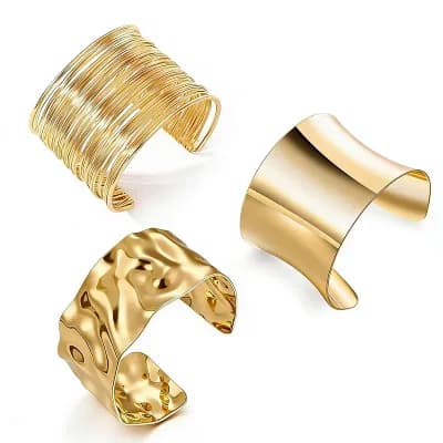 Chunky Cuff Bracelet Set
