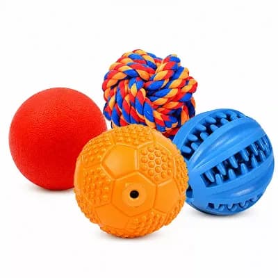 Rubber Chew Dog Balls