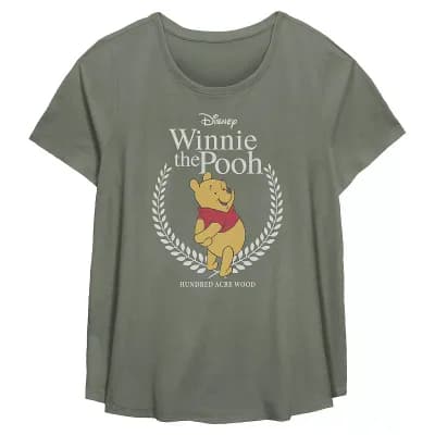 Plus Size Disney's Winnie the Pooh Frame Flowy Graphic Tee