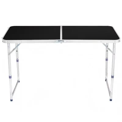 4ft Portable Multipurpose Folding Table, Black